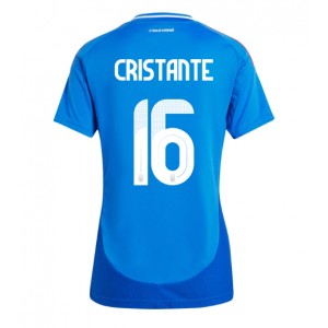 Fotbalové Dres Itálie Bryan Cristante #16 Dámské Domácí Oblečení ME 2024 Krátký Rukáv